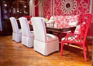 Lilly Pulizer Home Pink and White Dining Room.jpg